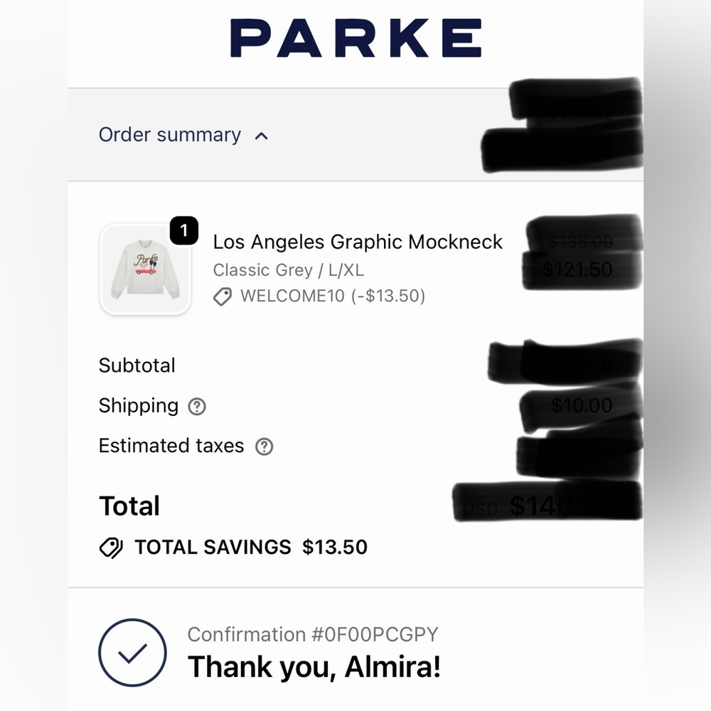 PARKE Fleece Los Angeles Graphic Mockneck - Picture 4 of 5